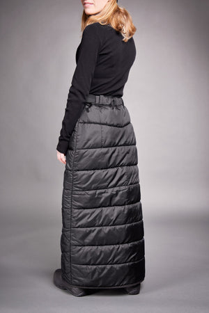 jupe d'extérieur noir longue fait au quebec canada milkweed asclepias fashion