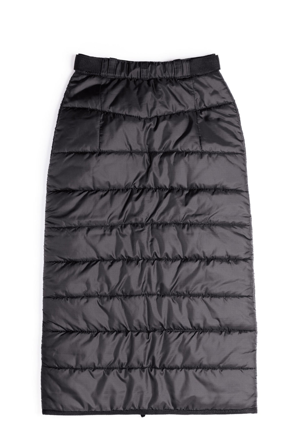 jupe d'hiver extérieur asclepiade kim fletcher longue jupe noir matelassé